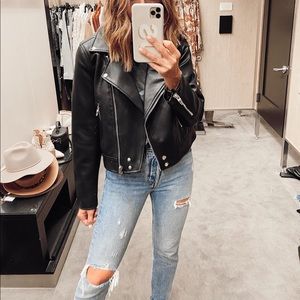 BLANKNYC Good Vibes Leather Jacket